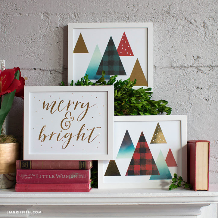 Best ideas about Christmas Wall Art
. Save or Pin Gold Foil Christmas Wall Art Lia Griffith Now.