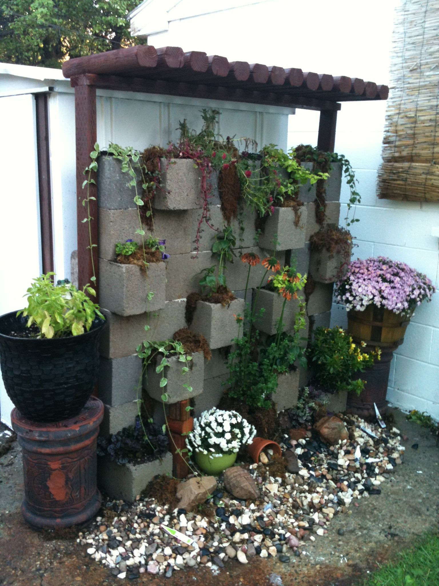 Best ideas about Cinder Block Garden Ideas
. Save or Pin cinder block arbor good idea to hide an old shed Now.
