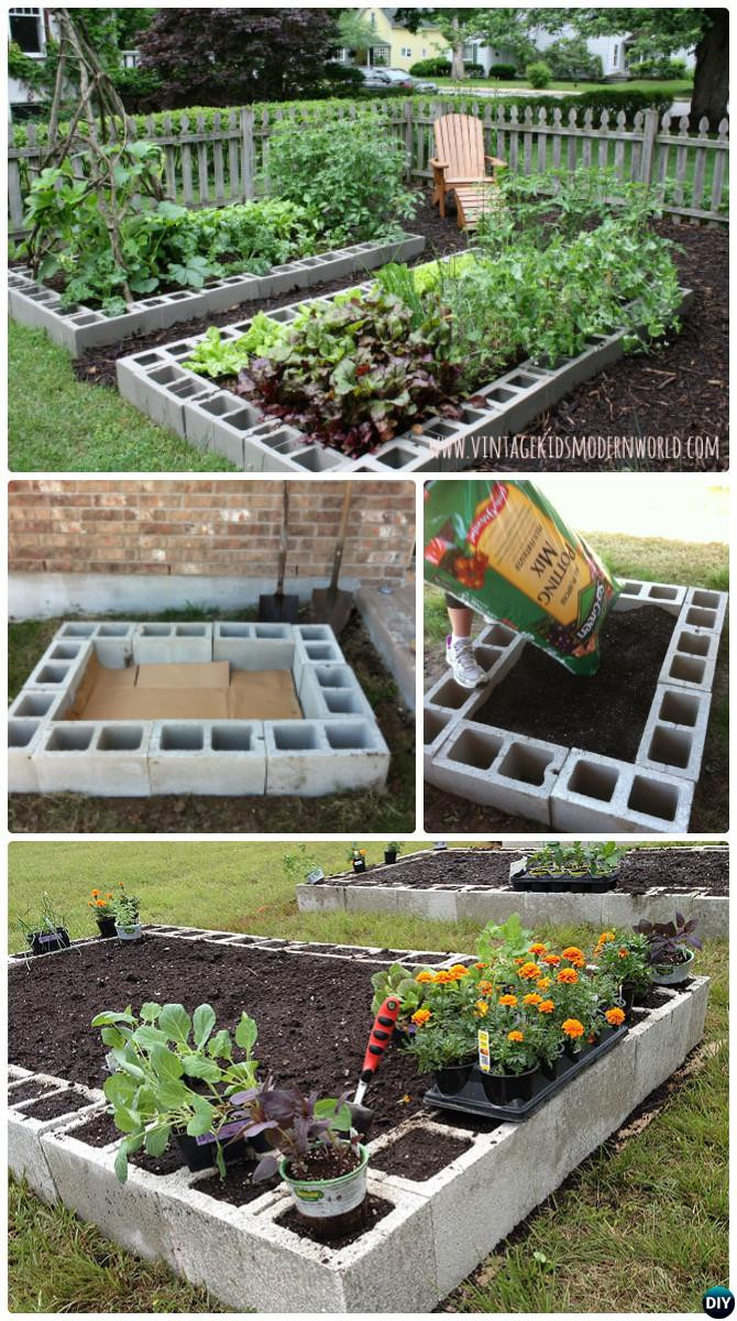 Best ideas about Cinder Block Garden Ideas
. Save or Pin DIY Raised Garden Bed Ideas Instructions [Free Plans] Now.