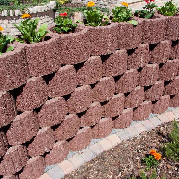 Best ideas about Cinder Block Planter Wall
. Save or Pin Retaining wall ideas – concrete planters as a supporting Now.