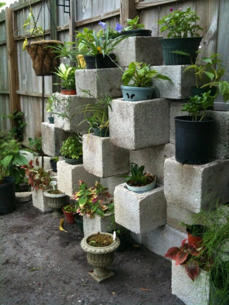 Best ideas about Cinder Block Planters
. Save or Pin Space Saving DIY Vertical Gardens Now.