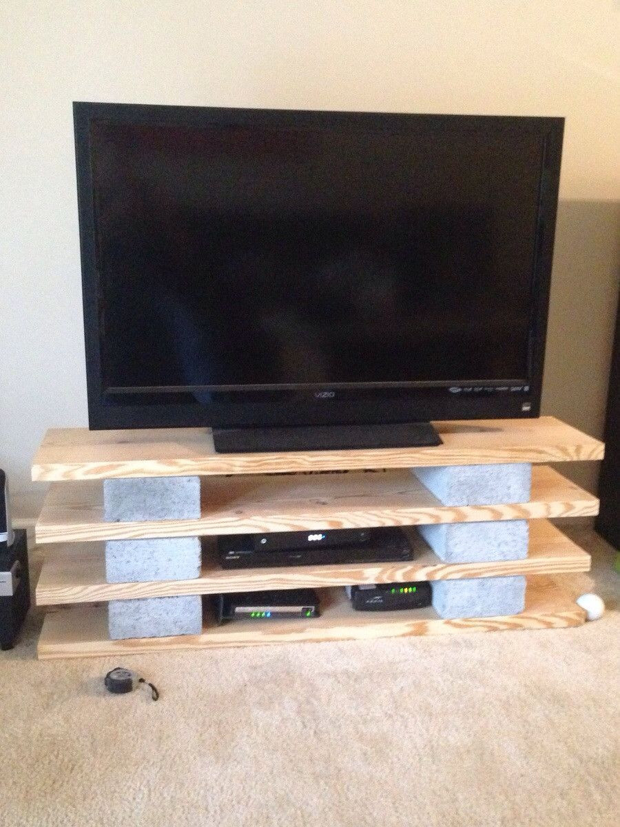 Best ideas about Cinder Block Tv Stand
. Save or Pin Cinder block shelves … My Place Now.