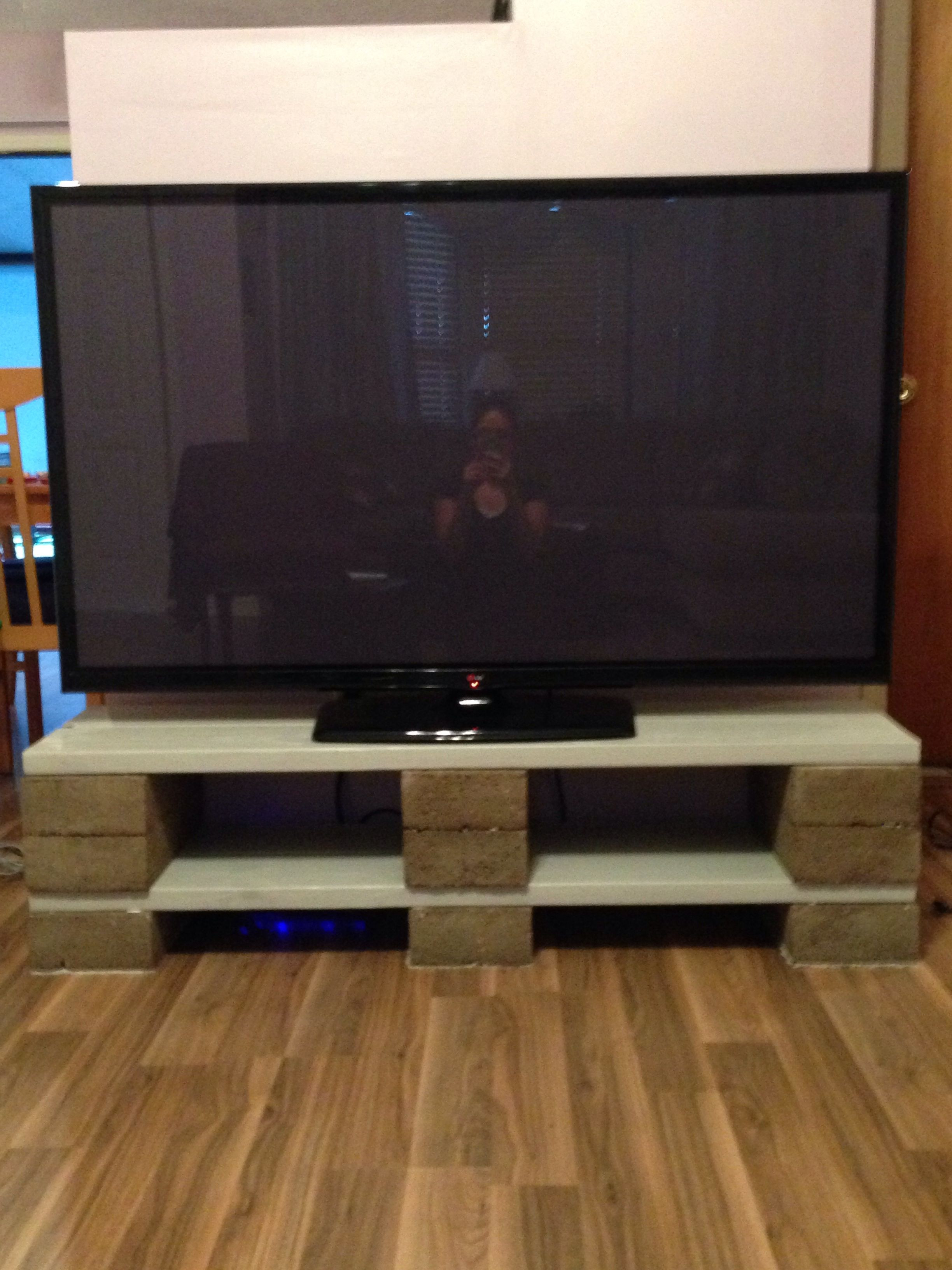 Best ideas about Cinder Block Tv Stand
. Save or Pin diy tv stand made out of cinder blocks and wood Supplies Now.