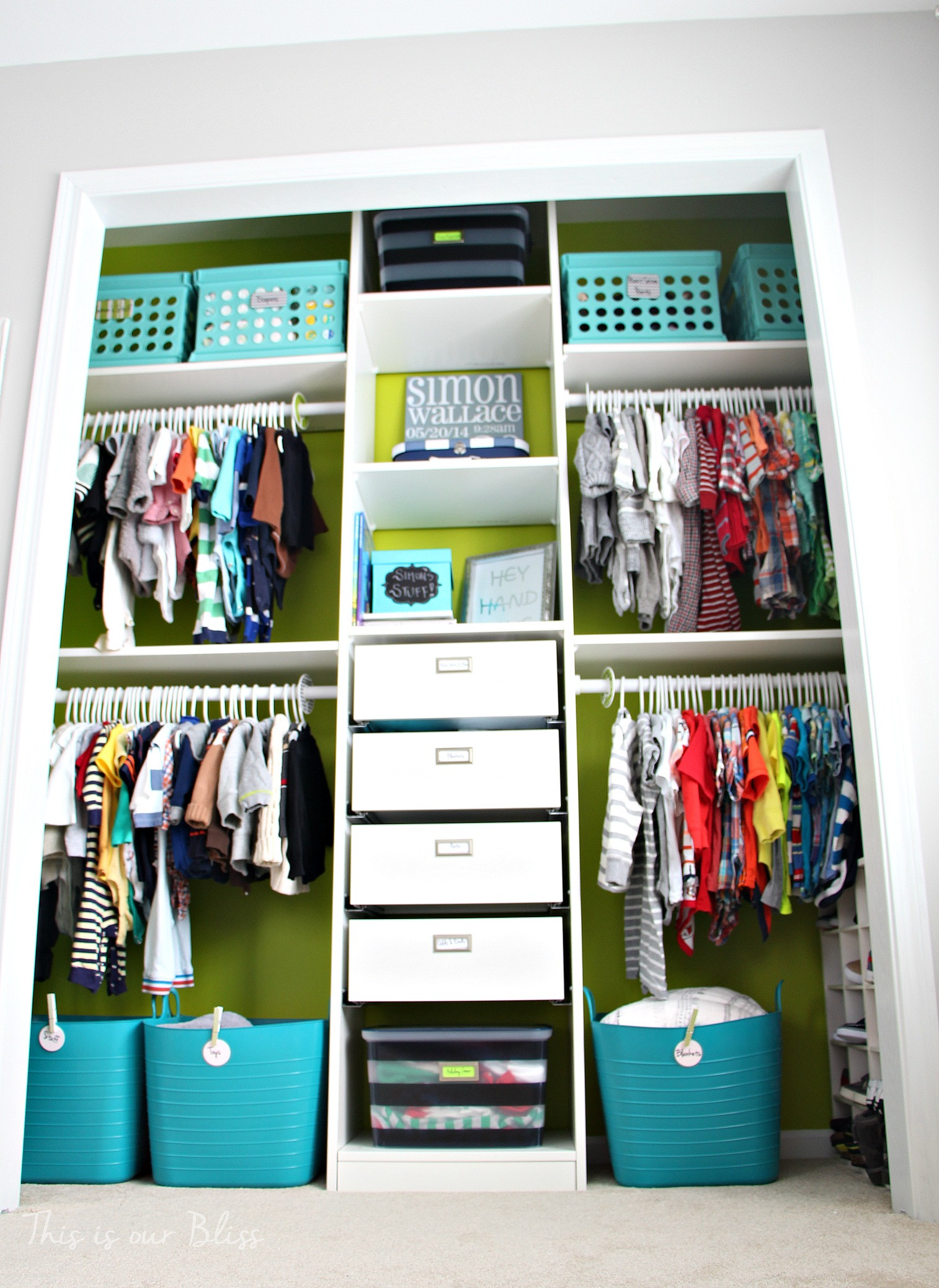Best ideas about Closet Organization DIY
. Save or Pin Nursery Closet Details Part 2 [Accessories Labels Now.