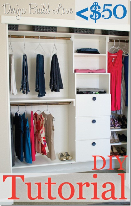Best ideas about Closet Organizer DIY
. Save or Pin 20 Great DIY Furniture Projects on a Bud Style Motivation Now.