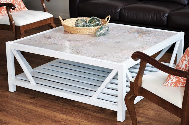Best ideas about Coastal Coffee Table
. Save or Pin Coastal Map Covered Coffee Table Now.