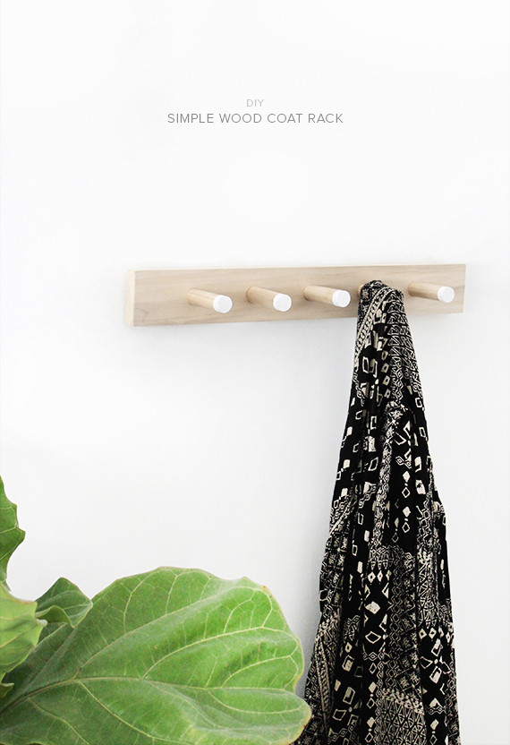 Best ideas about Coat Rack DIY
. Save or Pin diy simple wood coat rack almost makes perfect Now.