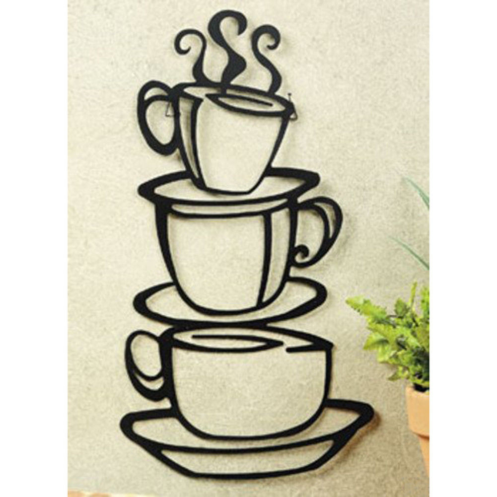 Best ideas about Coffee Kitchen Decor
. Save or Pin Coffee House Cup Java Silhouette Wall Art Metal Mug Now.