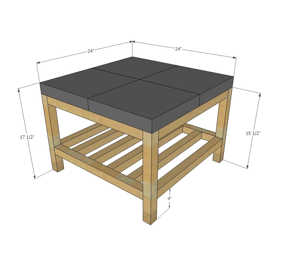Best ideas about Coffee Table Dimensions
. Save or Pin Ana White Now.