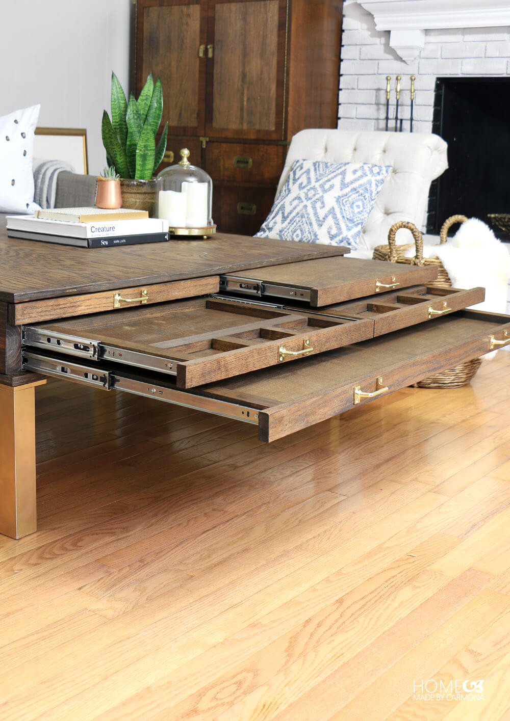 Best ideas about Coffee Table Diy
. Save or Pin DIY Coffee Table With Pullouts Home Made By Carmona Now.