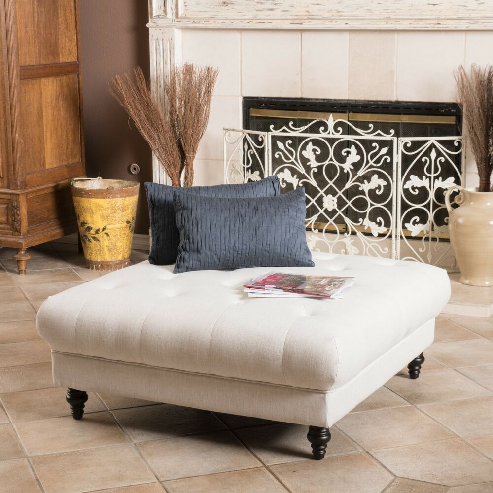 Best ideas about Coffee Table Ottoman
. Save or Pin Elegant Fabric Tufted Ottoman Footstool Coffee Table Now.