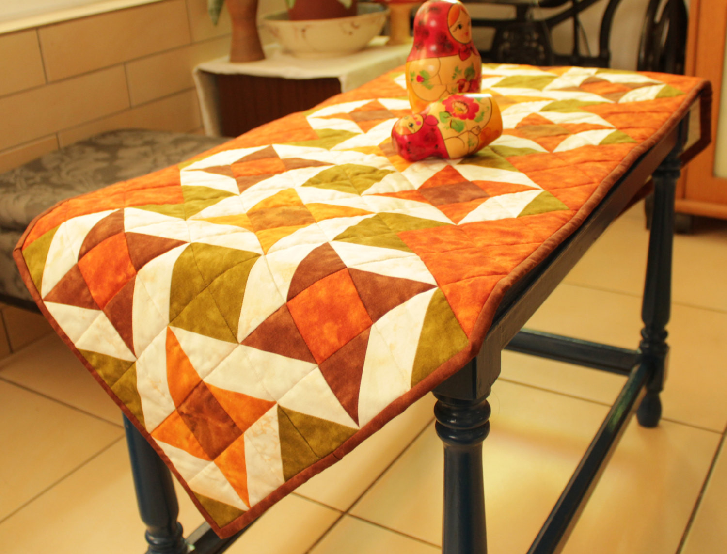 Best ideas about Coffee Table Runner
. Save or Pin Quilted table runner Coffee table runner Quilted table Now.