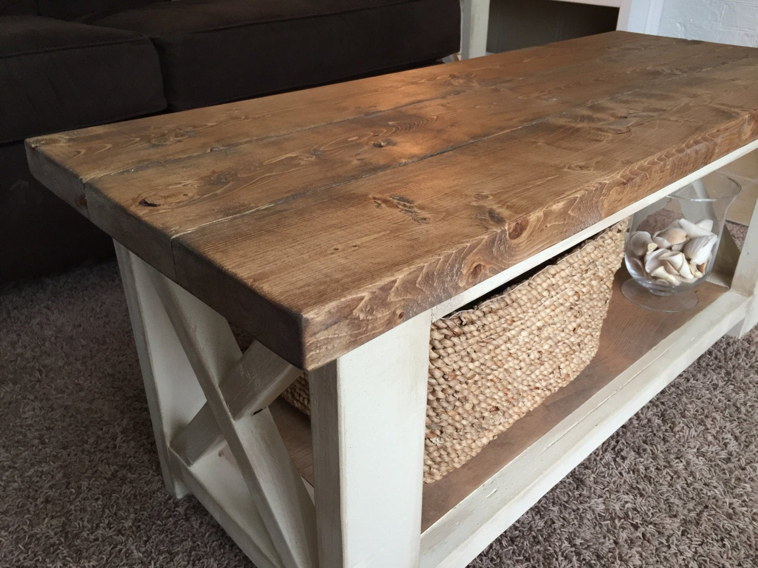 Best ideas about Coffee Table Rustic
. Save or Pin Custom Farmhouse Coffee Table Rustic Coffee Table Now.