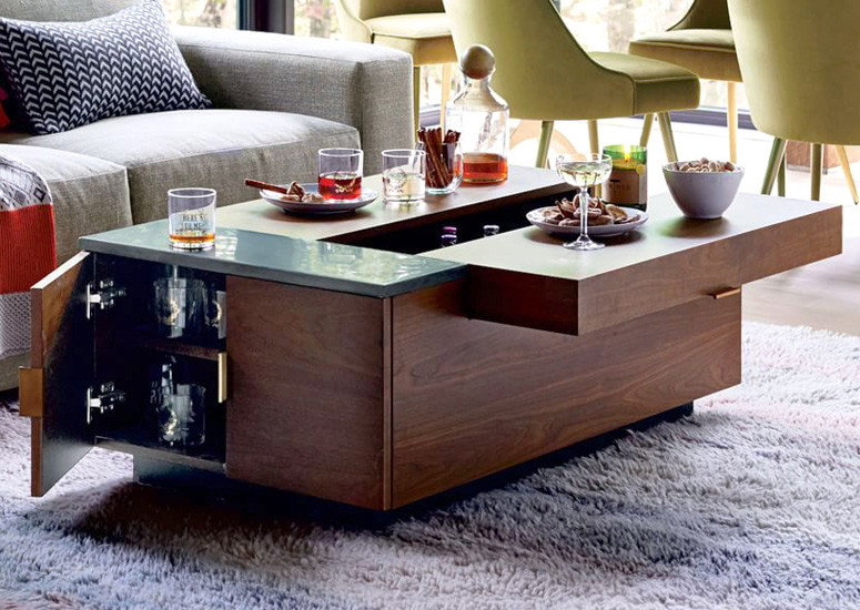 Best ideas about Coffee Table With Hidden Storage
. Save or Pin Hyde Hidden Storage Secret Mini Bar Coffee Table So Now.