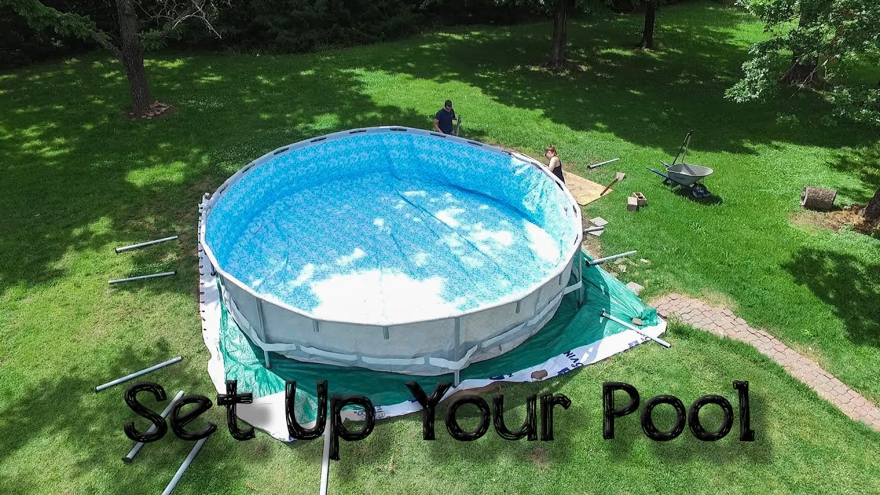 Best ideas about Coleman Above Ground Pool
. Save or Pin Setting Up Your Steel Frame Ground Pool Intex Now.