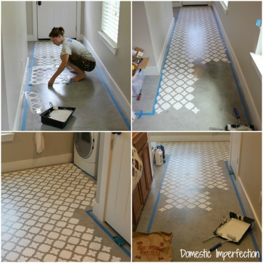 Best ideas about Concrete Floor DIY
. Save or Pin Stenciling A Cement Floor With A Moroccan Pattern Now.