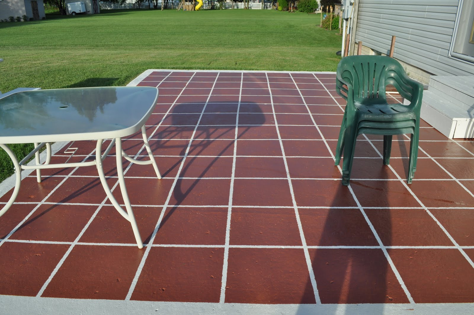 Best ideas about Concrete Patio Paint
. Save or Pin Keep Calm and Decorate Painted Patio Tiles Now.