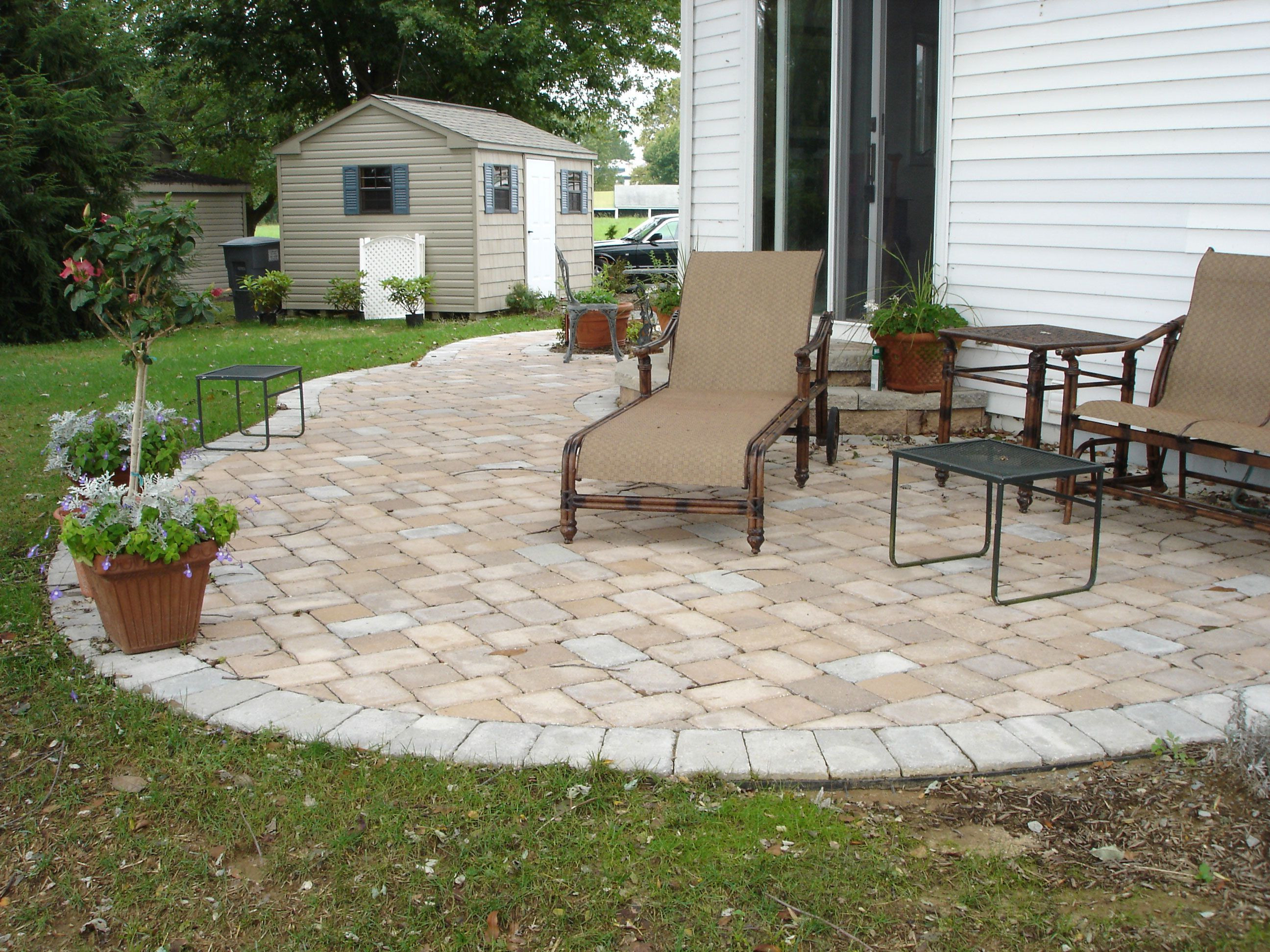 Best ideas about Concrete Patio Pavers
. Save or Pin Concrete Paver Patio Designs Installation Cost Great Ideas Now.