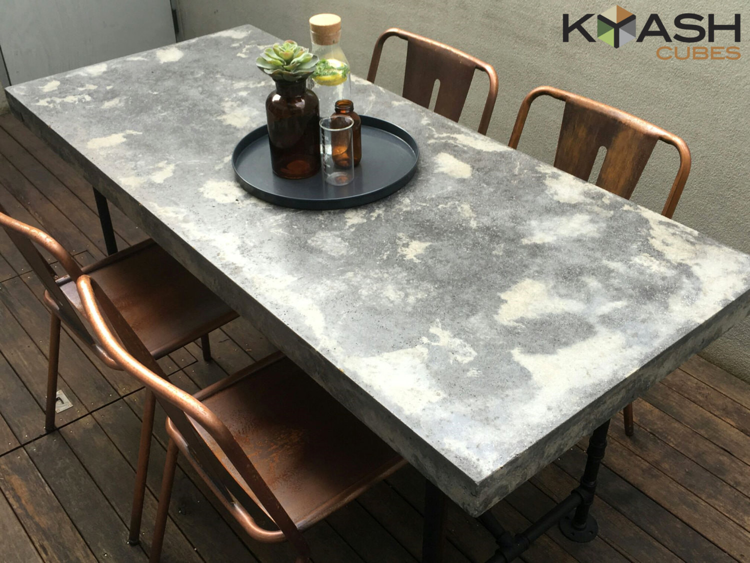 Best ideas about Concrete Patio Table
. Save or Pin Polished concrete dining table patio outdoor industrial look Now.