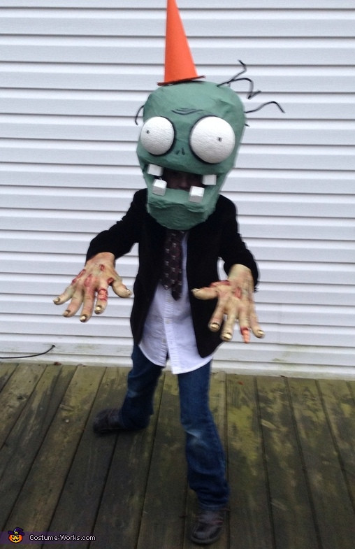 Best ideas about Conehead Costume DIY
. Save or Pin Plants vs Zombies Conehead Zombie Costume Now.