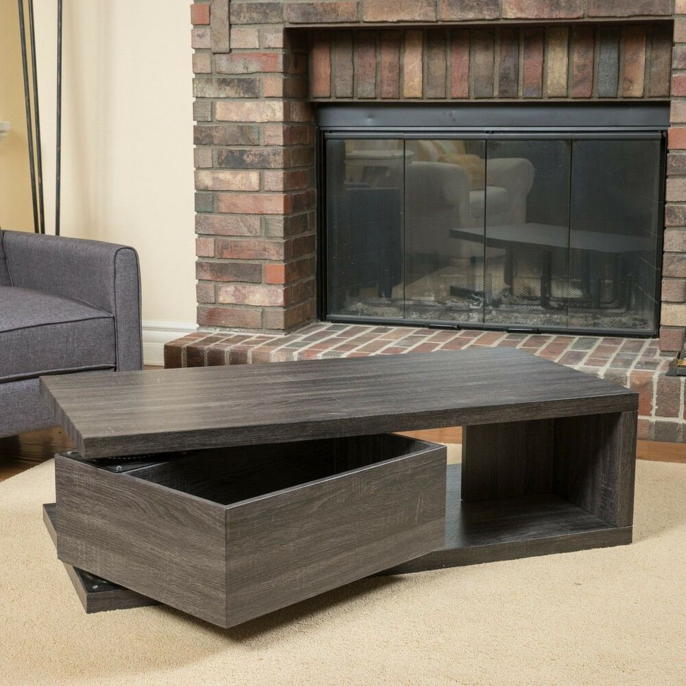 Best ideas about Contemporary Coffee Table
. Save or Pin Modern Contemporary Black Rectangular Rotating Wood Coffee Now.