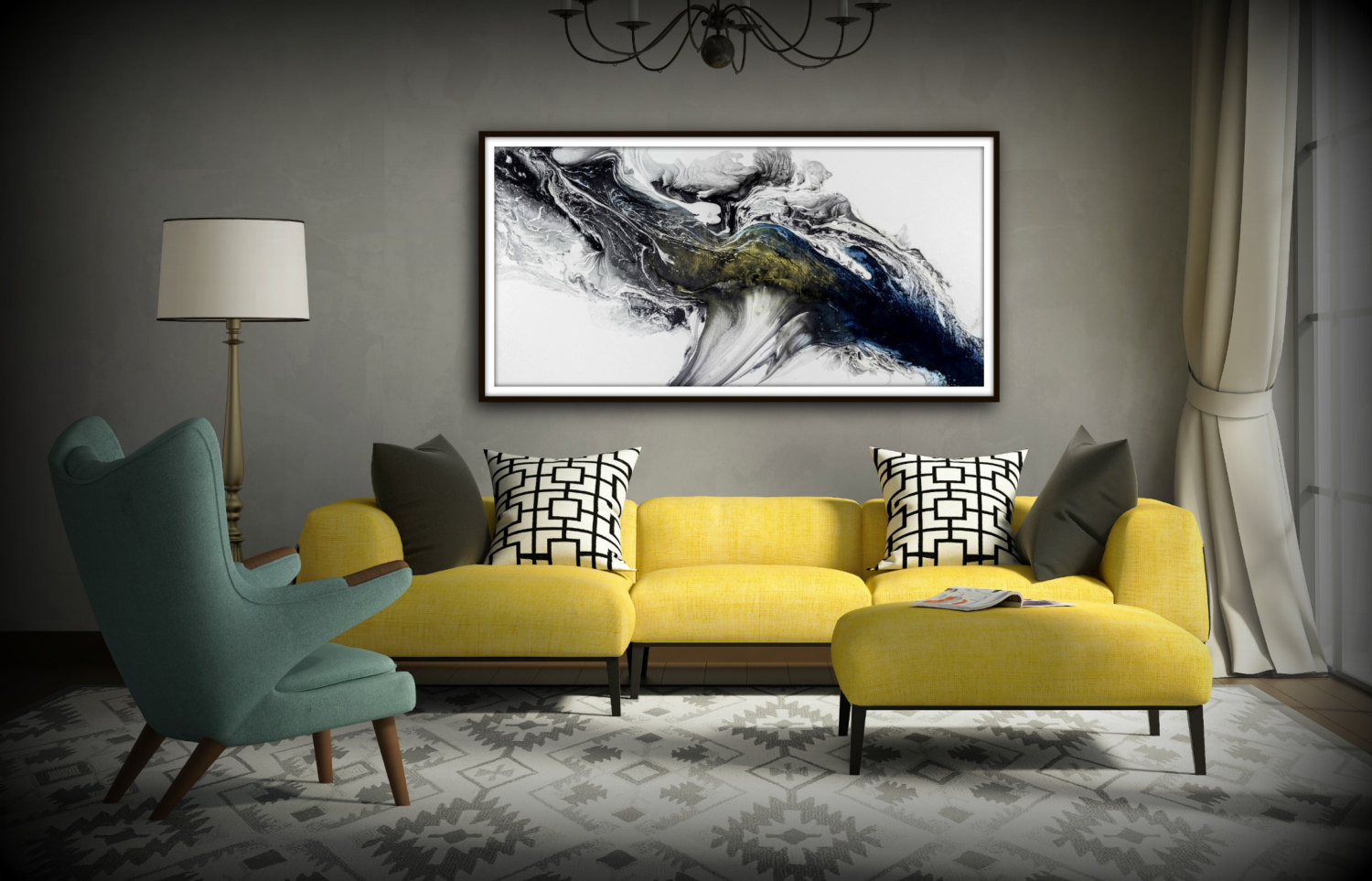 Best ideas about Contemporary Wall Art
. Save or Pin Black and White Wall Art Gift Abstract Painting Print Canvas Now.