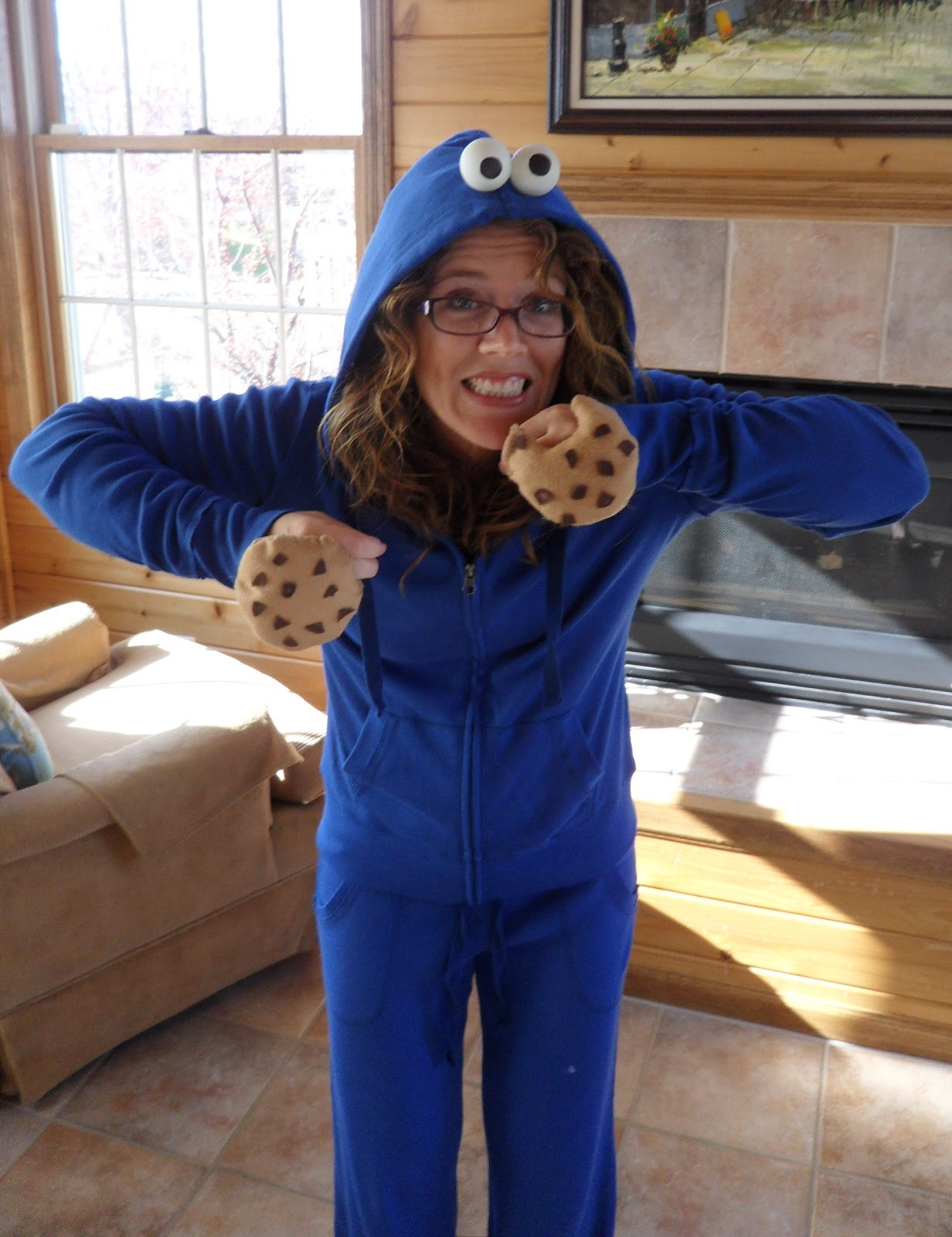 Best ideas about Cookie Monster Costume DIY
. Save or Pin Rhinestones & Pine Cones Mama s Gotta Craft Now.