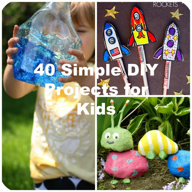 Best ideas about Cool Easy Crafts For Kids
. Save or Pin 40 Simple DIY Projects for Kids to Make Now.