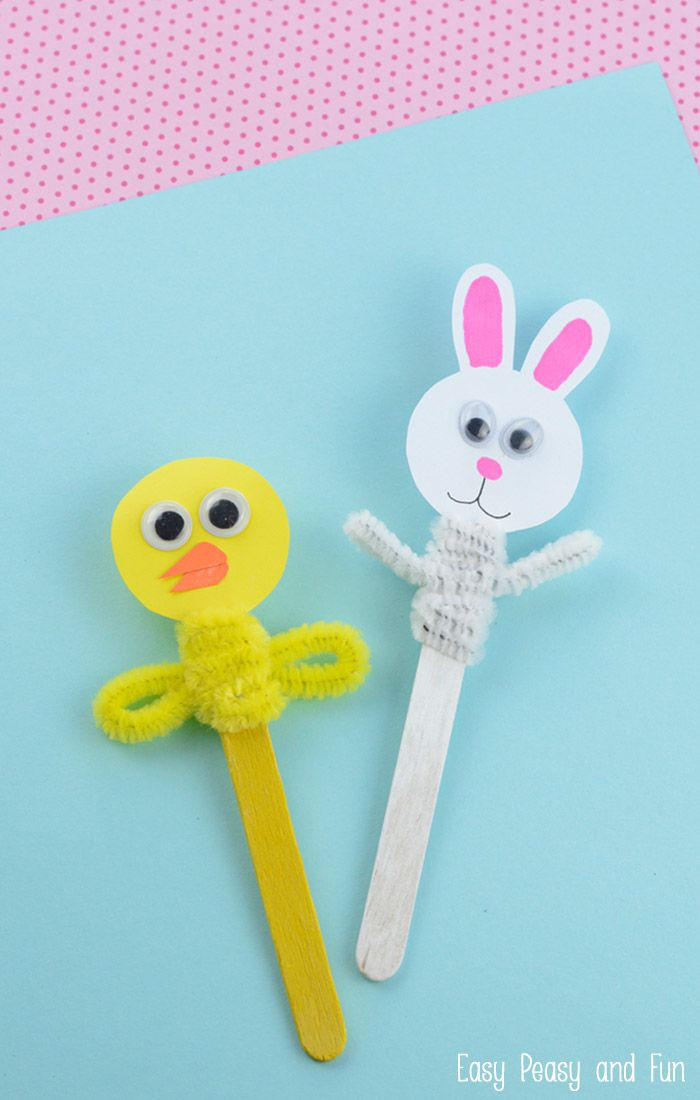 Best ideas about Cool Easy Crafts For Kids
. Save or Pin Easter Craft Stick Puppets Easter Now.