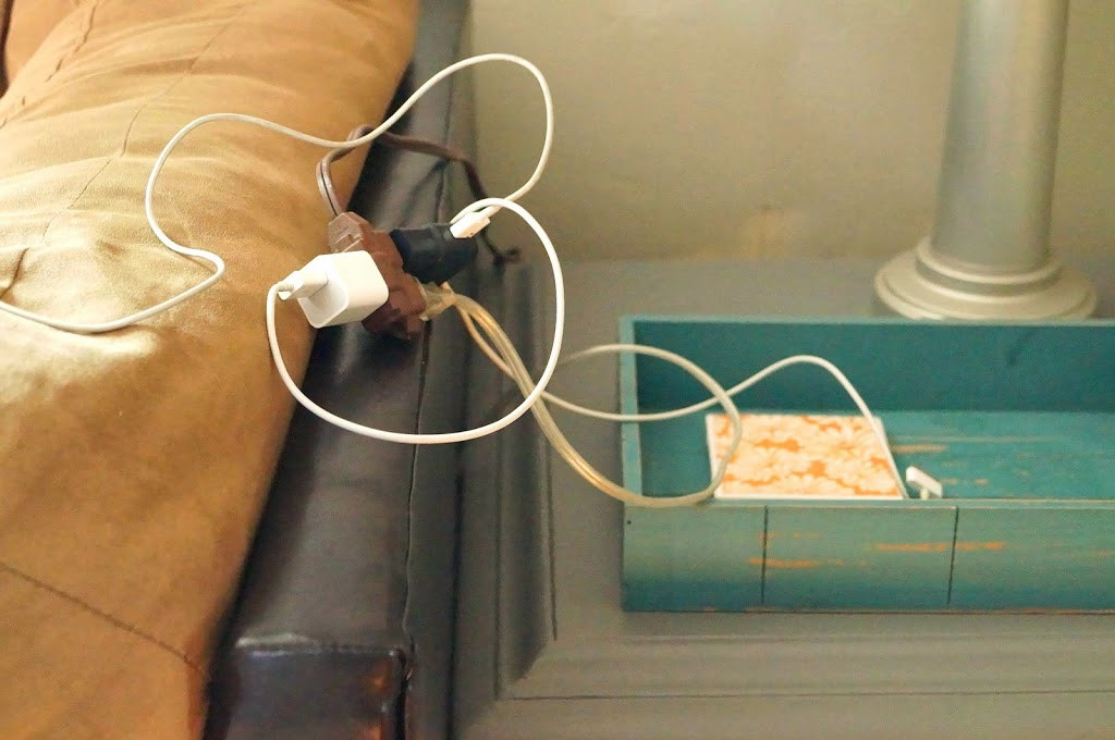 Best ideas about Cord Organizer DIY
. Save or Pin DIY Charging Station & Cord Organizer Old House to New Home Now.