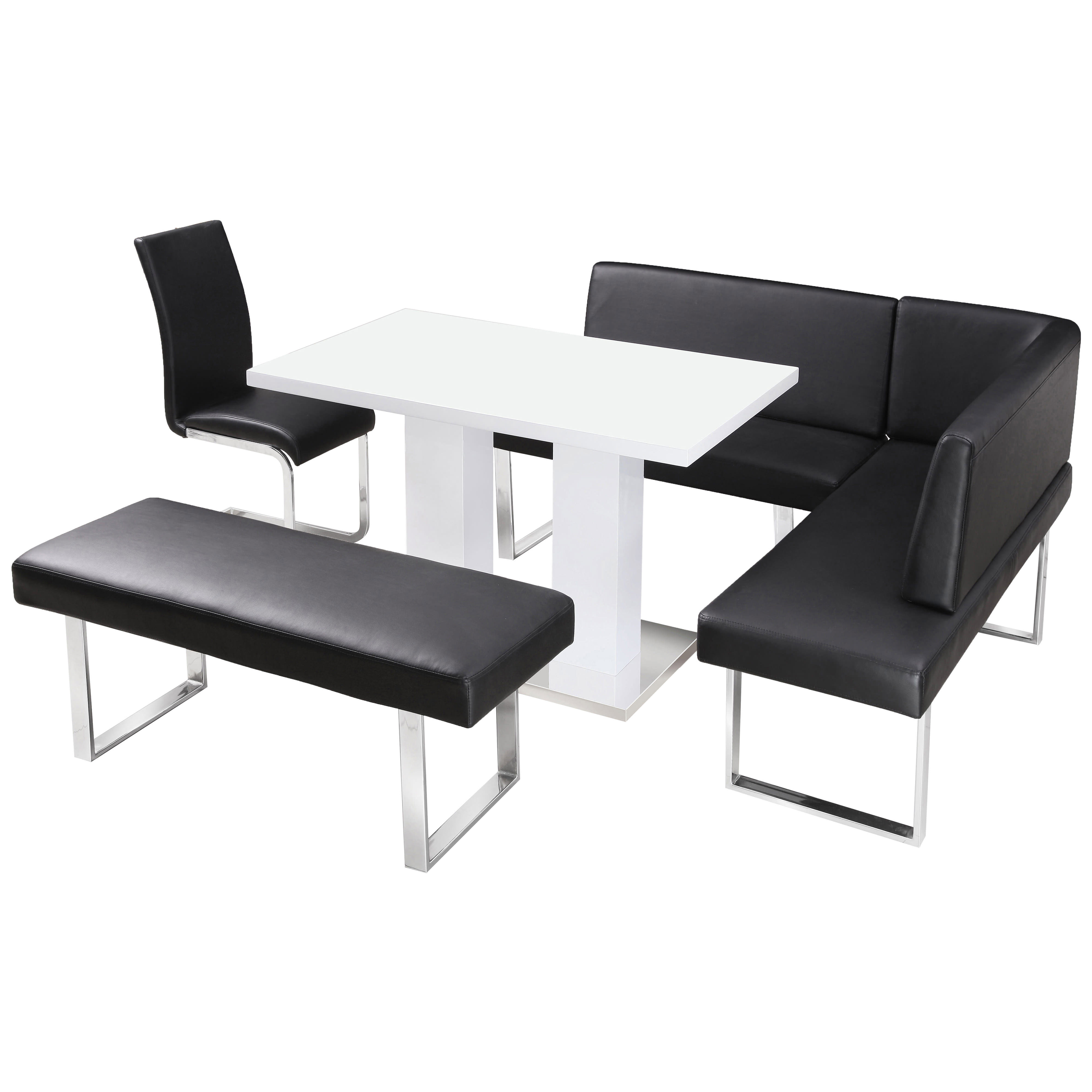 Best ideas about Corner Bench Dining Table
. Save or Pin High Gloss Dining Table and Chair Set with Corner Bench Now.