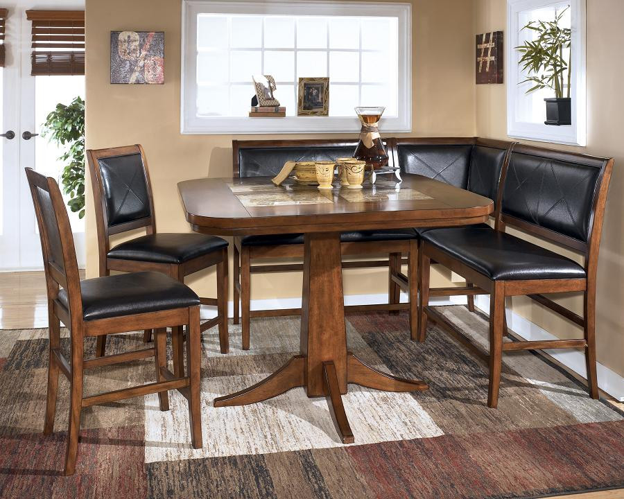 Best ideas about Corner Bench Dining Table
. Save or Pin DINING ROOM TABLE CORNER BENCH SET ASHLEY CROFTON Now.
