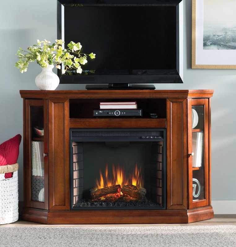 Best ideas about Corner Fireplace Tv Stands
. Save or Pin Alcott Hill Dunminning Corner TV Stand with Fireplace Now.
