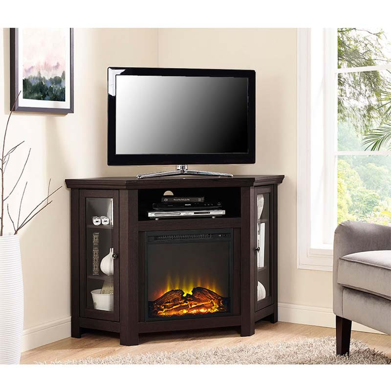 Best ideas about Corner Fireplace Tv Stands
. Save or Pin Walker Edison Corner Fireplace TV Stand for 50 inch Now.