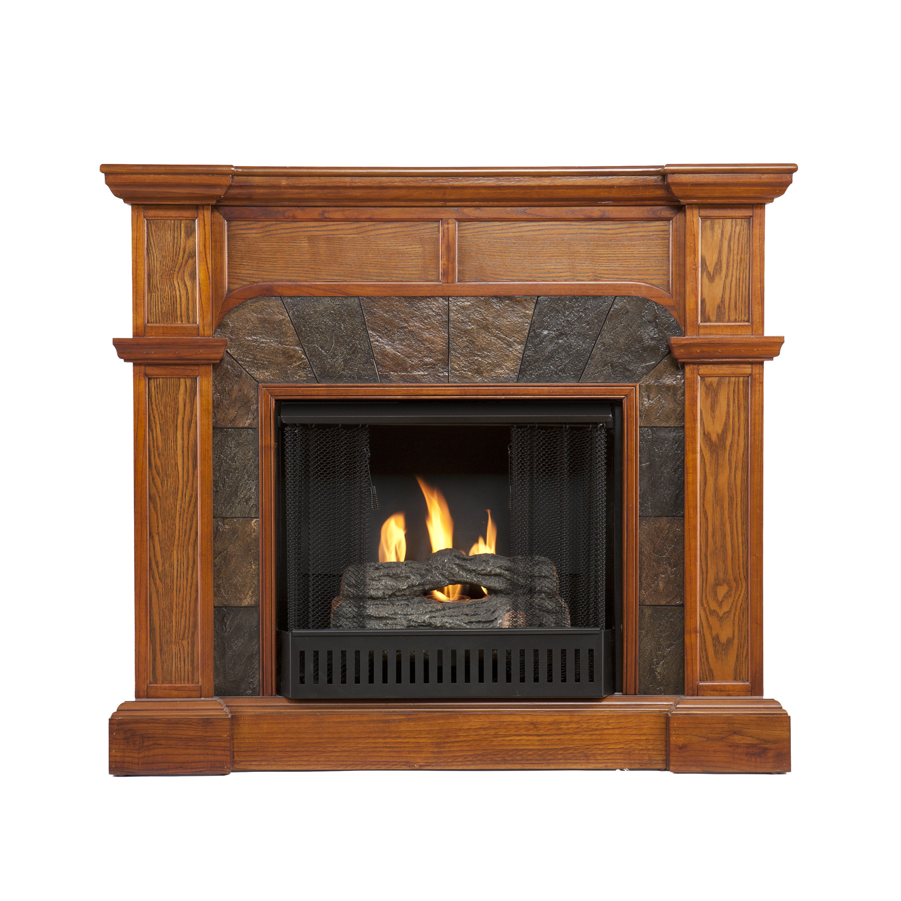 Best ideas about Corner Fireplace Tv Stands
. Save or Pin Cartwright Mission Oak Corner Flat Wall GEL FUEL Now.