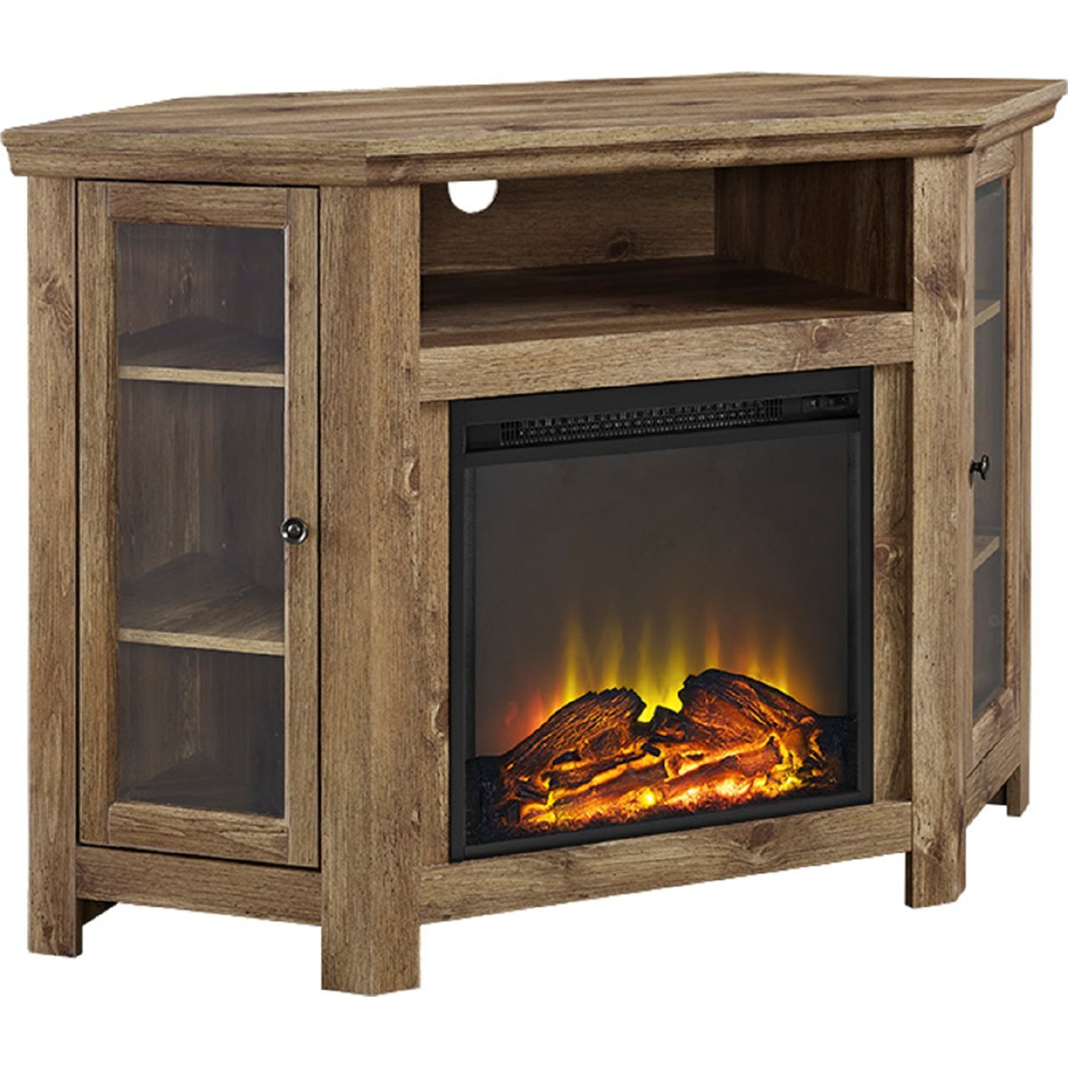 Best ideas about Corner Tv Stands With Fireplace
. Save or Pin Walker Edison W48FPCRBW 48" Corner Fireplace TV Stand in Now.