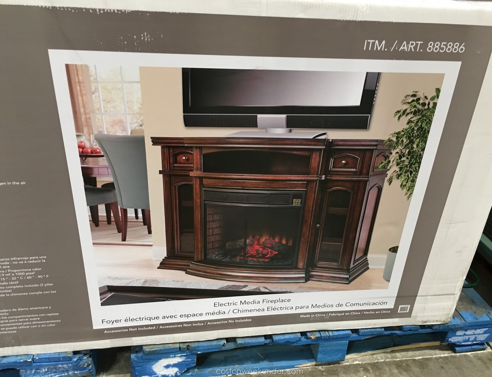 Best ideas about Costco Electric Fireplace
. Save or Pin Ember Hearth Electric Media Fireplace Now.