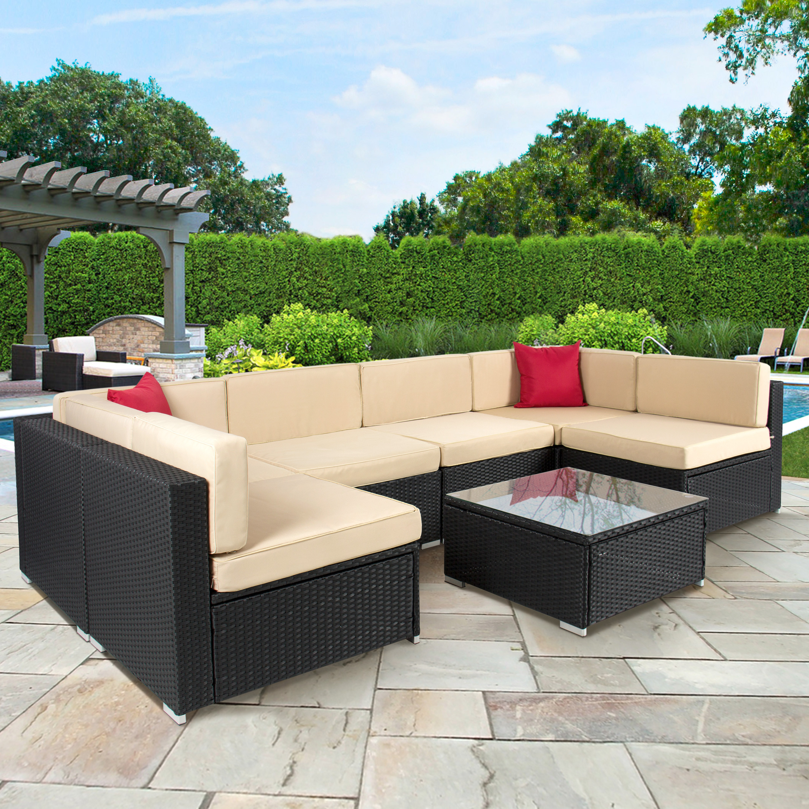 Best ideas about Costco Patio Furniture
. Save or Pin Pc Outdoor Patio Garden Furniture Wicker Rattan Sofa Set Now.