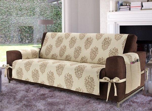 Best ideas about Cover For Sofa
. Save or Pin creative DIY sofa cover ideas beige cover brown sofa with Now.