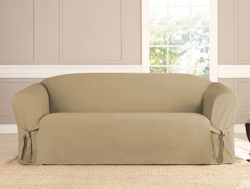 Best ideas about Cover For Sofa
. Save or Pin MICROSUEDE SLIPCOVER SOFA LOVESEAT CHAIR FURNITURE COVER Now.