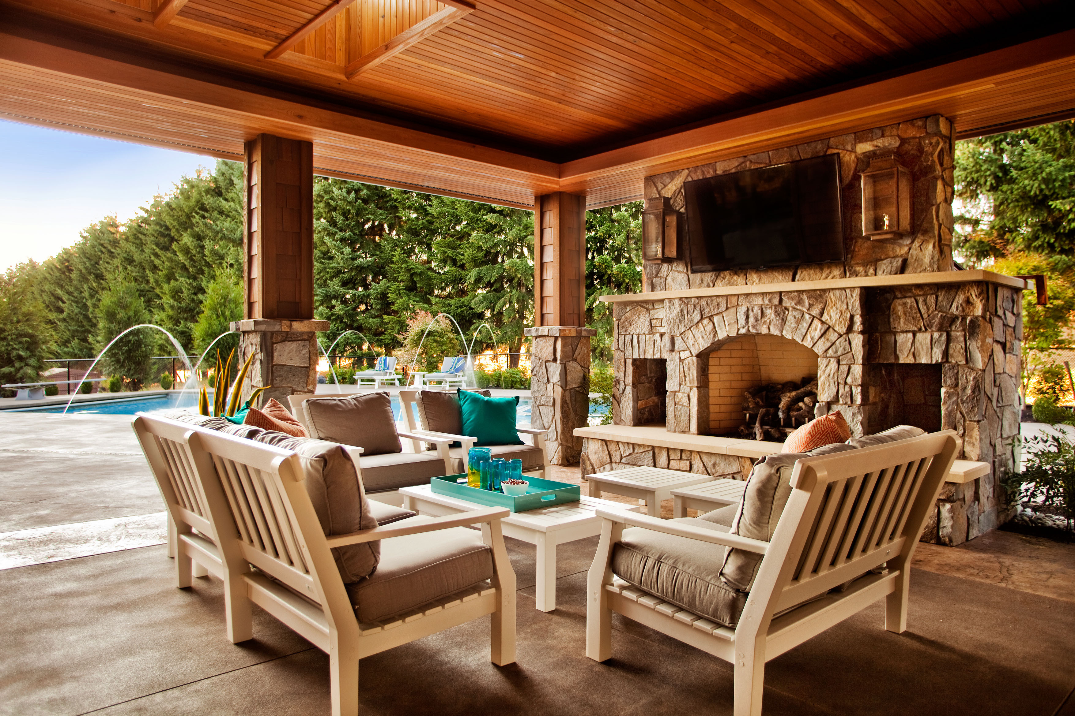 Best ideas about Covered Patio Designs
. Save or Pin Backyard Landscaping Design Ideas Swimming Pool Fireplaces Now.
