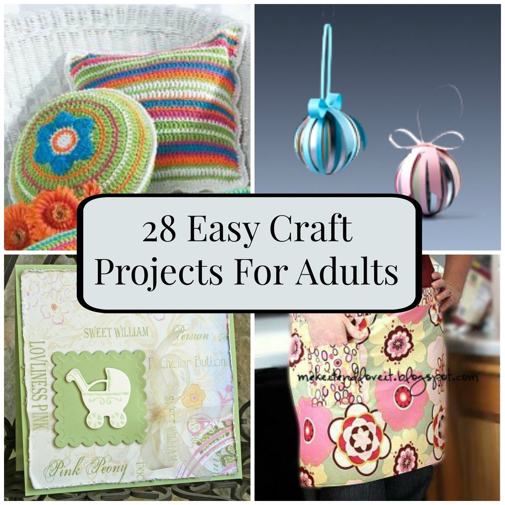 Best ideas about Craft Activities For Adults
. Save or Pin 28 Easy Craft Projects For Adults Now.