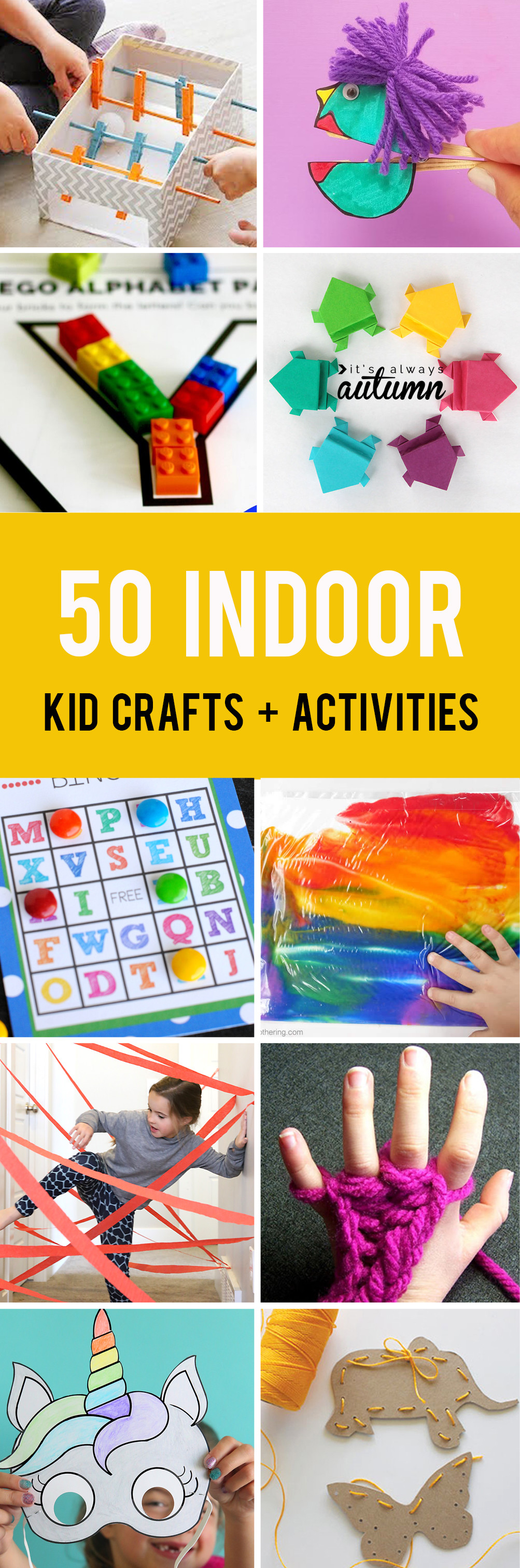 Best ideas about Craft Games For Kids
. Save or Pin 50 best indoor activities for kids It s Always Autumn Now.