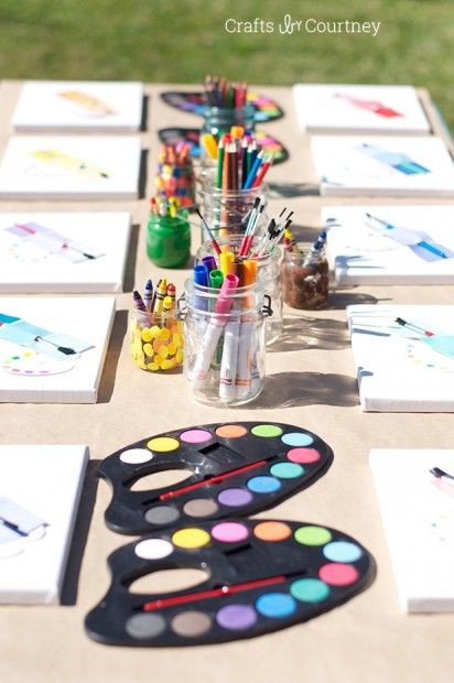 Best ideas about Craft Ideas For Kids Birthday Party
. Save or Pin Easy DIY Kids Art Themed Birthday Party Art Theme Now.