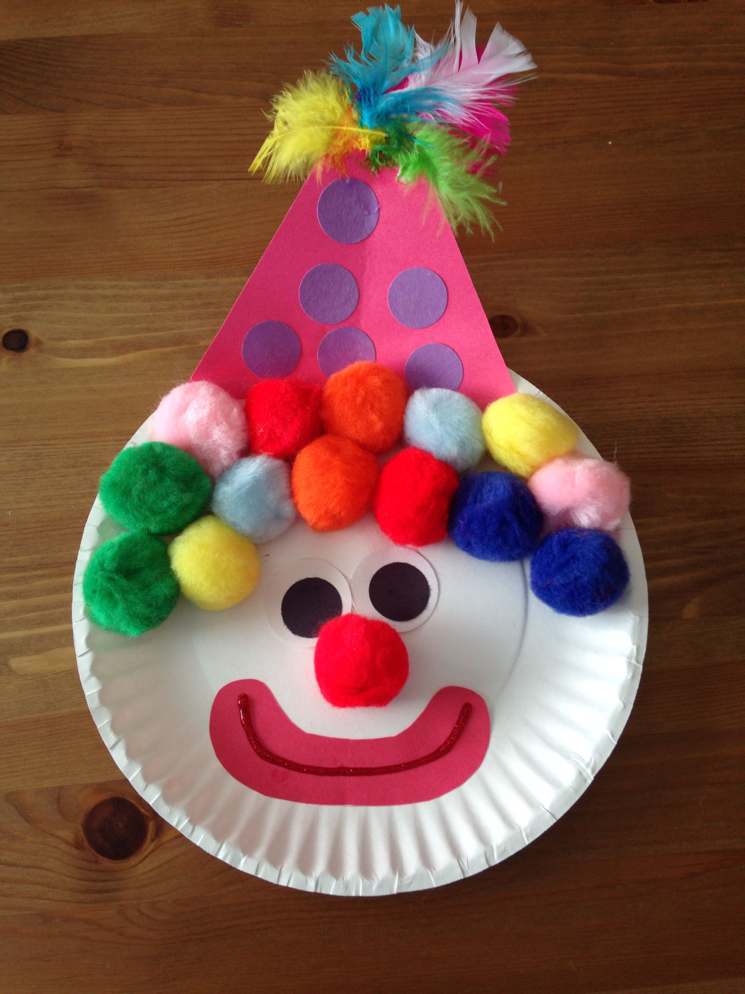 Best ideas about Craft Ideas For Preschoolers
. Save or Pin Paper Plate Clown Craft Circus Craft Preschool Craft Now.