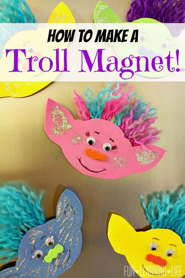 Best ideas about Craft Ideas For Preschoolers
. Save or Pin How To Make A Troll Magnet and Get Interactive With Trolls Now.