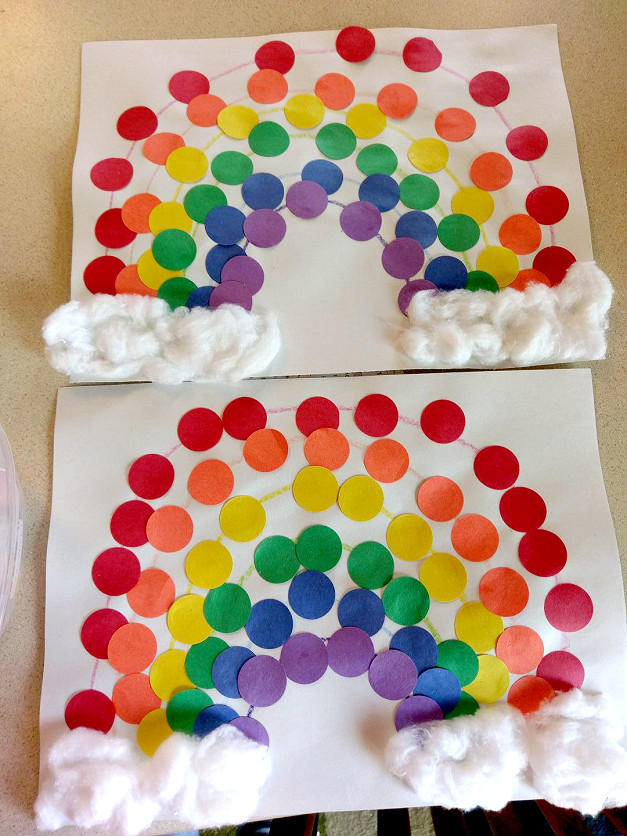 Best ideas about Craft Ideas For Toddlers
. Save or Pin Easy Dot Rainbow Craft for Kids Crafty Morning Now.