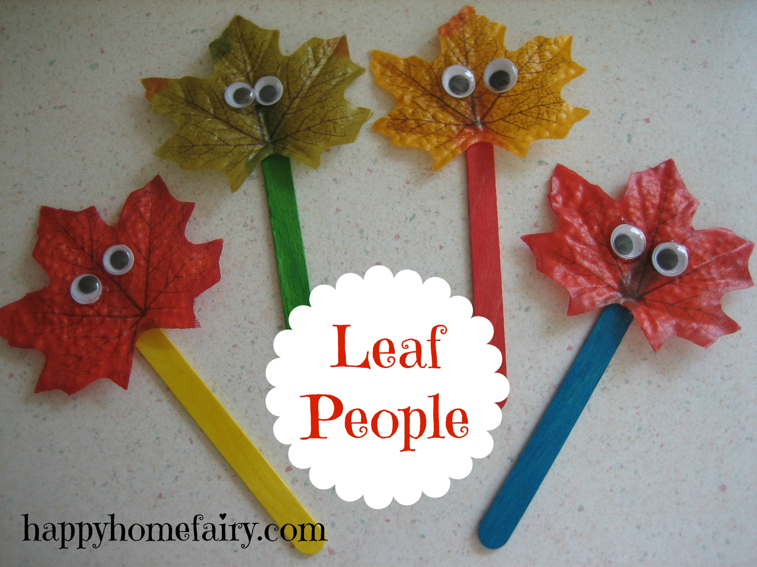 Best ideas about Craft Ideas For Toddlers
. Save or Pin Leaf People FREE Printable Happy Home Fairy Now.