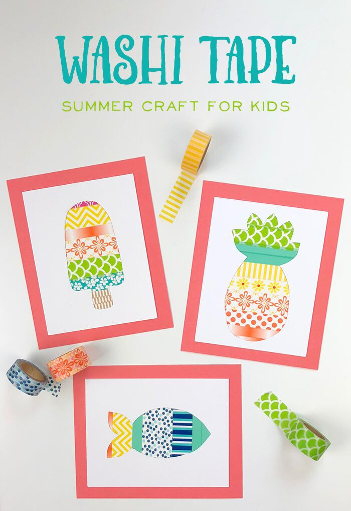 Best ideas about Craft Ideas Kids
. Save or Pin A Fun Washi Tape Summer Crafts for Kids The Idea Room Now.