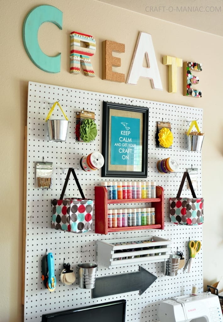 Best ideas about Craft Organization Ideas
. Save or Pin 10 Craft Room Pegboard Organization Ideas Now.